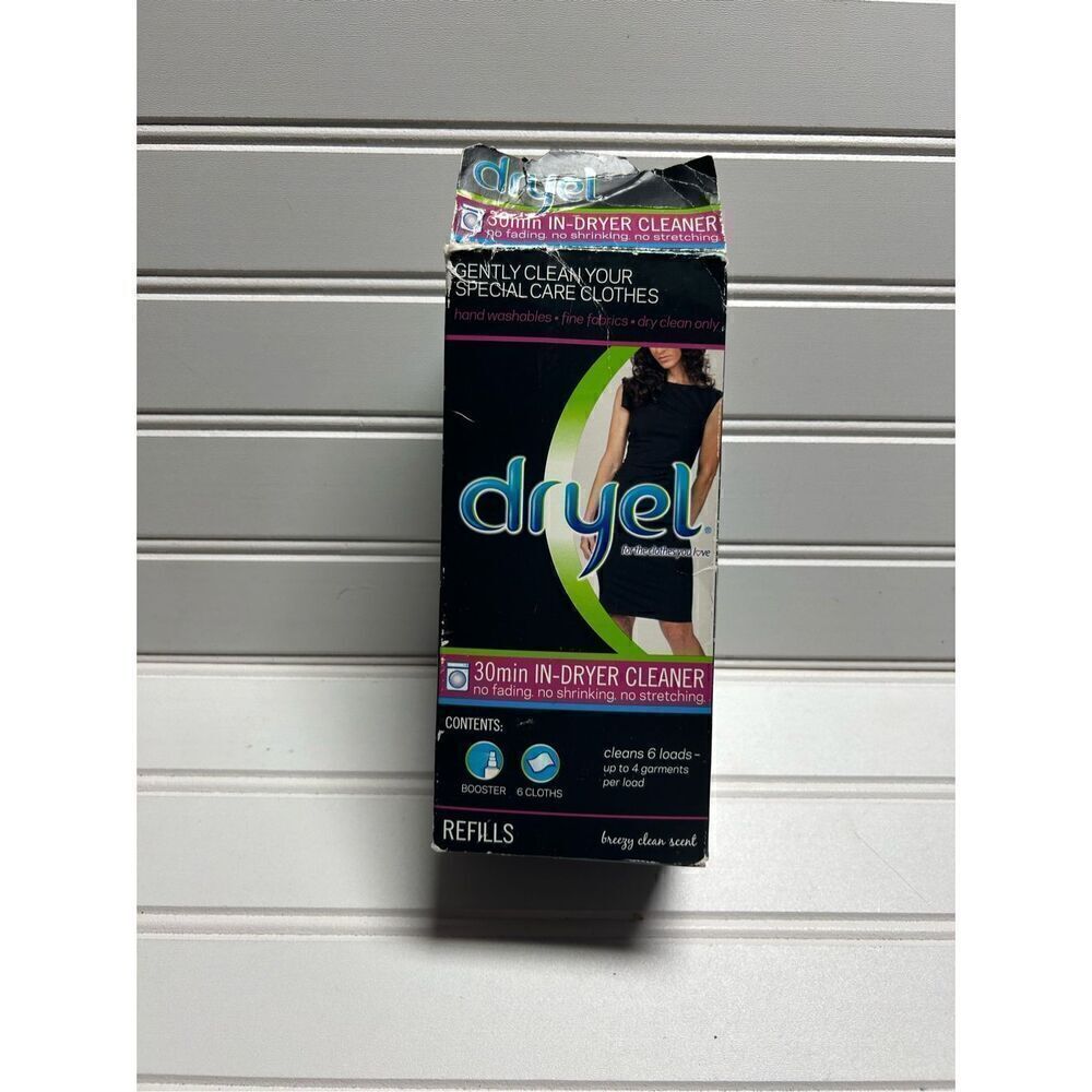 Dryel At-Home Dry Cleaner Refill Kit Booster Spray 6 Loads Open Box